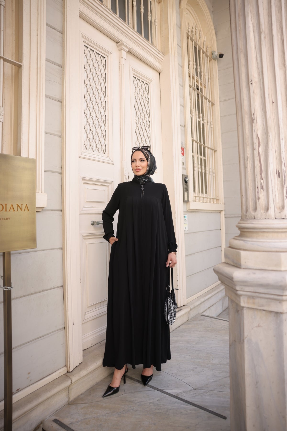 Esvina Abaya Black - ANM2316