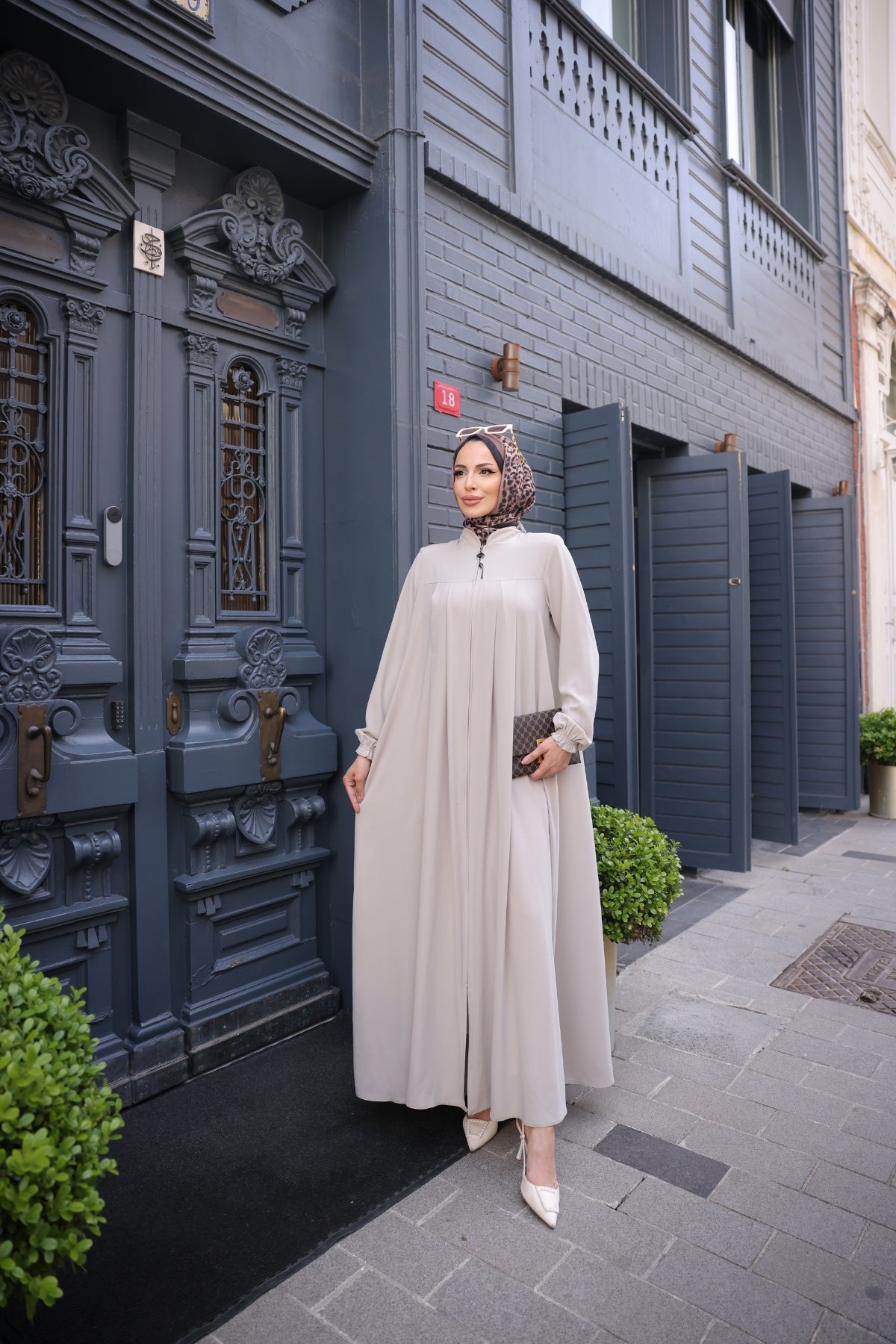 Esvina Abaya Beige- ANM2316