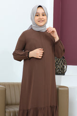 Abaya With Pleased Skirtchildren - ANM4001