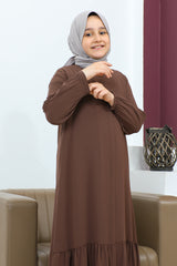 Abaya With Pleased Skirtchildren - ANM4001