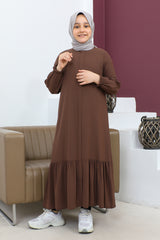 Abaya With Pleased Skirtchildren - ANM4001