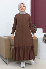 Abaya With Pleased Skirtchildren - ANM4001