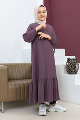 Abaya With Pleased Skirtchildren - ANM4001