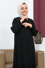Abaya With Pleased Skirtchildren - ANM4001