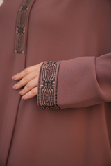 Anne Stone Embroidered-Cappuccino - ANM9005