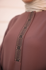 Anne Stone Embroidered-Cappuccino - ANM9005