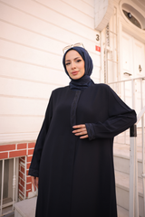 Anne Stone Embroidered-Navy Blue - ANM9005